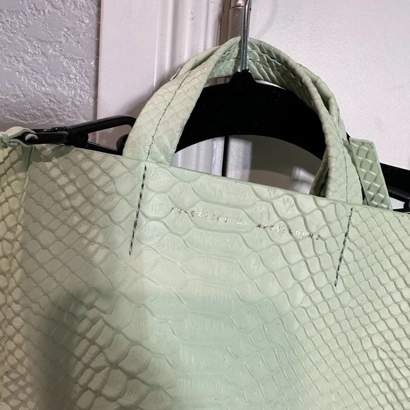 Ampersand As Apostrophe Micro Tote in Mint Python - Picture 16 of 16